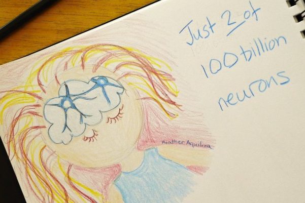Just 2 of the 100 billion neurons